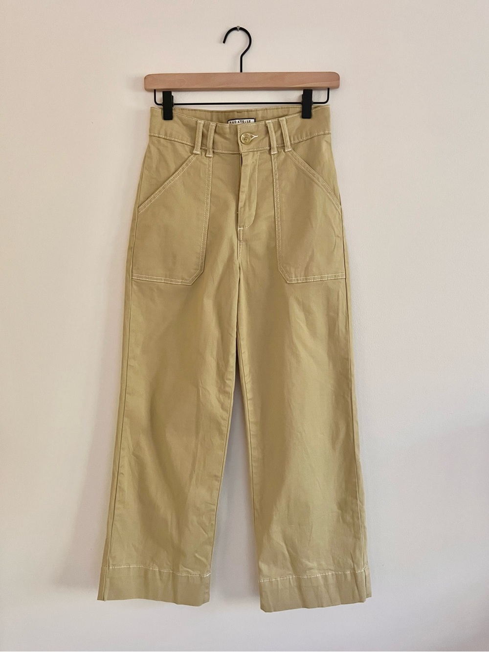 Bagatelle Cropped Wide Leg Women’s Pants in Light Green Size 2